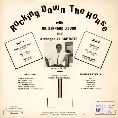 Dr. Bernard Liburd - Rocking Down The House