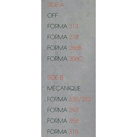 Forma - Off / On