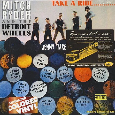 Mitch Ryder & The Detroit Wheels - Take A Ride... Gold Vinyl Edition