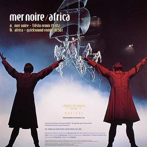 Cirque Du Soleil - Volume 6: Mer Noire / Africa (Tiësto And Quicksound Remixes)