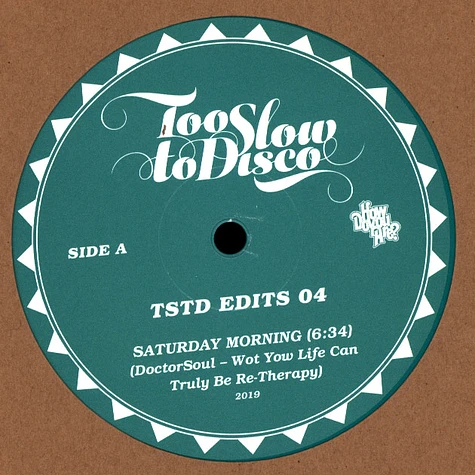 Doctor Soul - Too Slow To Disco Edits 04