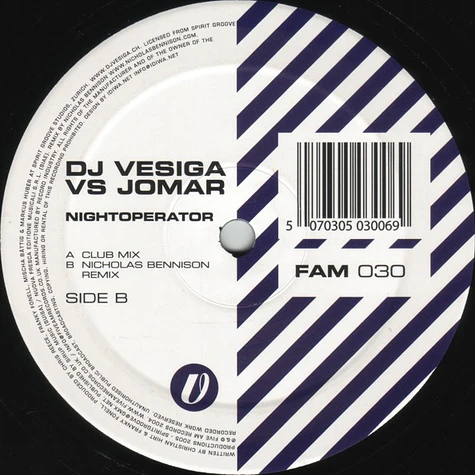 DJ Vesiga Vs Jomar - Nightoperator