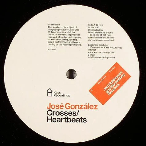 Jose Gonzalez - Crosses / Heartbeats