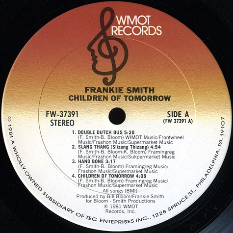 Frankie Smith - Children Of Tomorrow