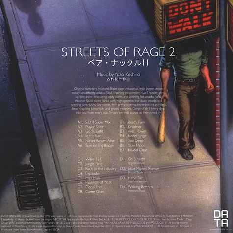 Yuzo Koshiro - OST Streets Of Rage 2 Clear Vinyl Edition