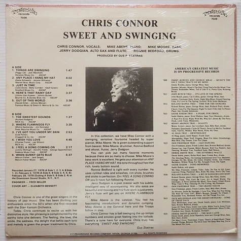 Chris Connor - Sweet And Swinging