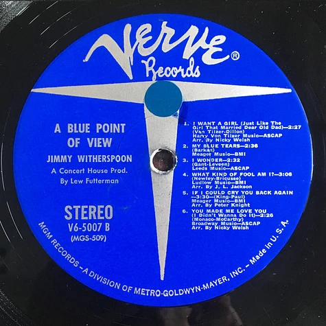 Jimmy Witherspoon - A Blue Point Of View