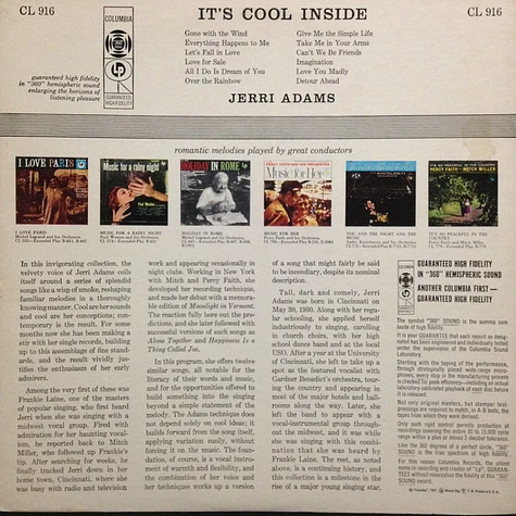 Jerri Adams - It's Cool Inside