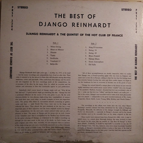 Django Reinhardt - Best Of Django Reinhardt