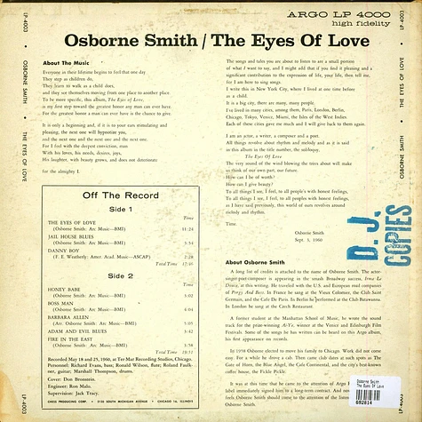 Osborne Smith - The Eyes Of Love