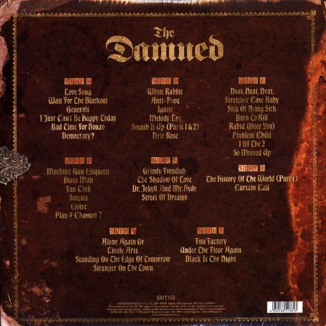 The Damned - Black Is The Night: The Definitive Anthology Box Set Gatefold Golden Vinyl Edition