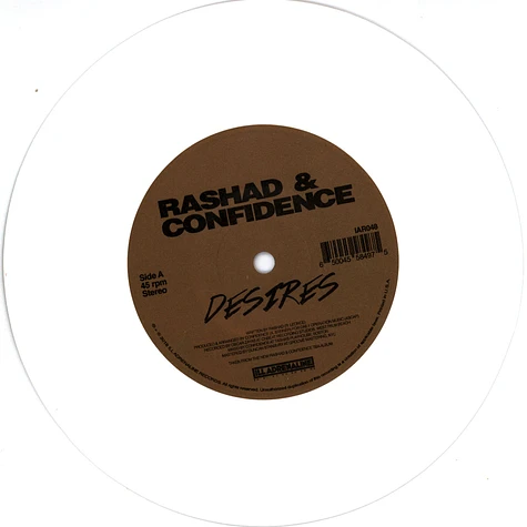 Rashad & Confidence - Desires HHV Exclusive White Vinyl Edition
