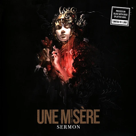 Une Misere - Sermon Black / Gold Splatter Vinyl Edition