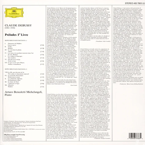 Arturo Benedetti Michelangeli - Debussy: Preludes I
