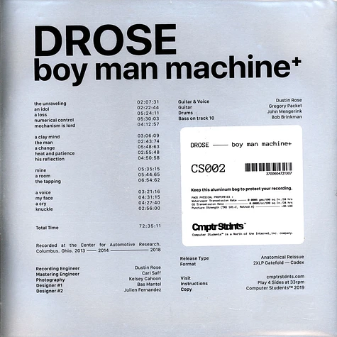 Drose - Boy Man Machine