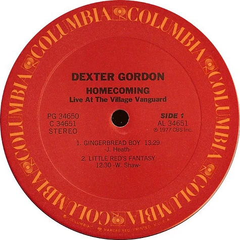 Dexter Gordon - Homecoming - Live At The Village Vanguard