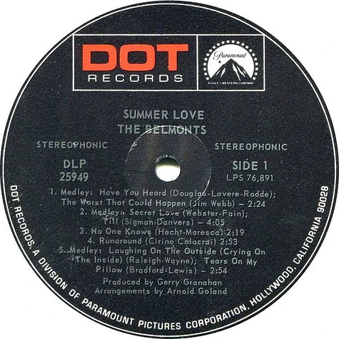 The Belmonts - Summer Love