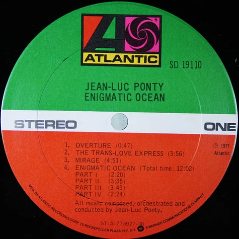 Jean-Luc Ponty - Enigmatic Ocean