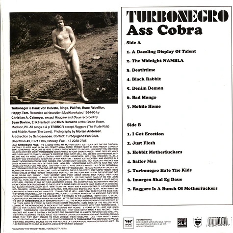 Turbonegro - Ass Cobra Yellow Vinyl Edition