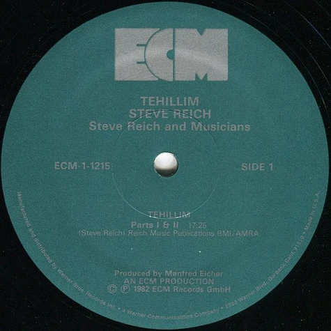 Steve Reich - Tehillim