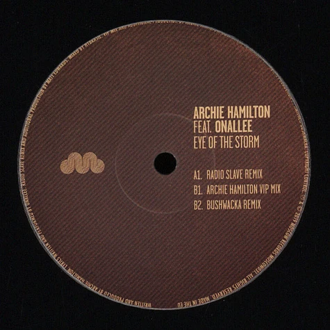 Archie Hamilton - Eye Of The Storm Feat. Onallee
