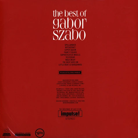 Gabor Szabo - The Best Of Gabor Szabo Red Vinyl Edition