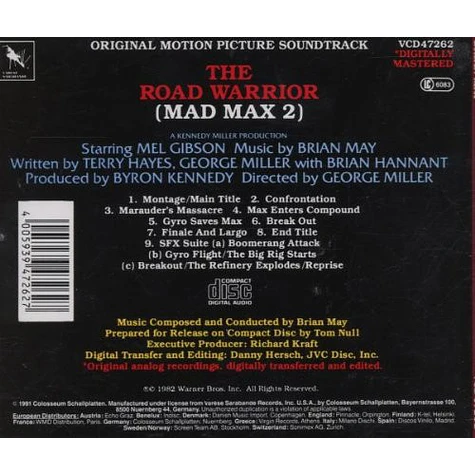 Brian May - The Road Warrior - Mad Max 2 (Original Motion Picture Soundtrack)