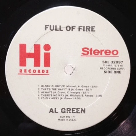 Al Green - Full Of Fire