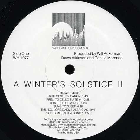 Windham Hill Artists - A Winter's Solstice II