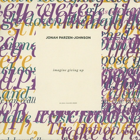 Jonah Parzen-Johnson - Imagine Giving Up Colored Vinyl Edition