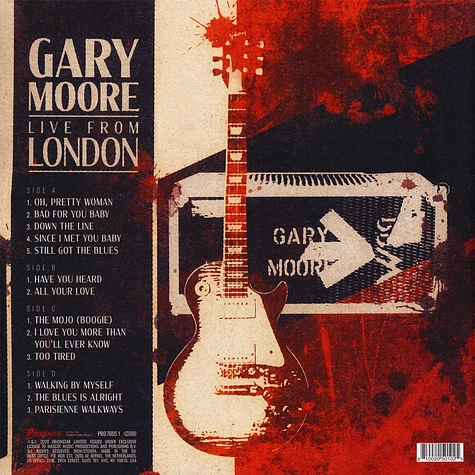 Gary Moore - Live From London Light Blue Vinyl Edition