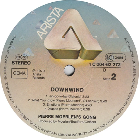 Pierre Moerlen's Gong - Downwind