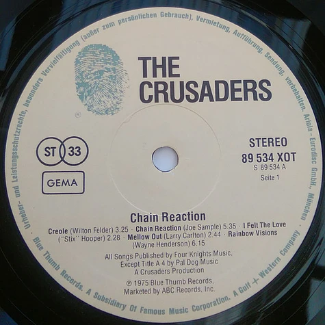 The Crusaders - Chain Reaction
