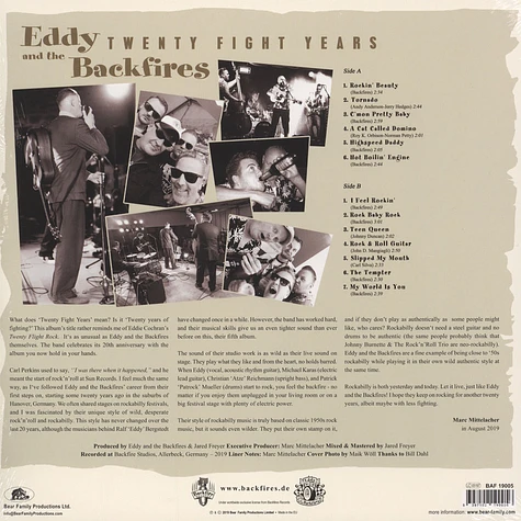 Eddy & The Backfires - Twenty Fight Years