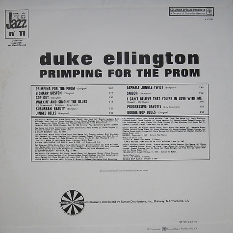 Duke Ellington And His Orchestra - Primping For The Prom