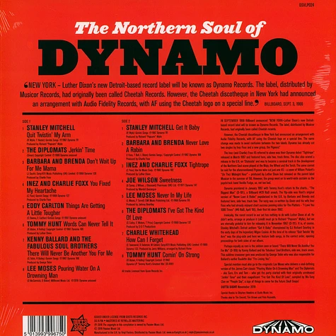 V.A. - The Northern Soul Of Dynamo