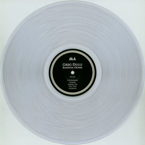 Greg Dulli - Random Desire Indie Retail Exclusive Clear Vinyl Edition