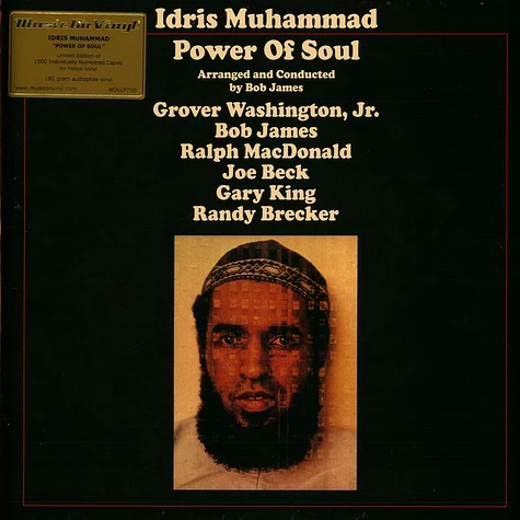 Idris Muhammad - Power Of Soul Limited Numbered Yellow Vinyl Edition