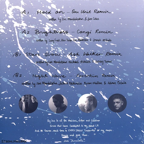 Zeb Samuels - Hope & Light (The Remixes) Clear Vinyl Edition