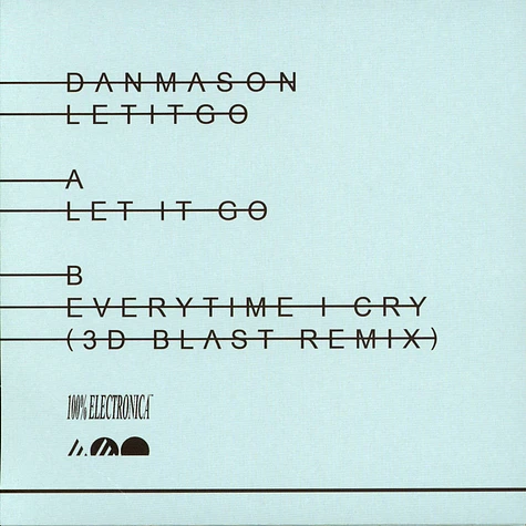 Dan Mason - Let It Go Cyan Vinyl Edition