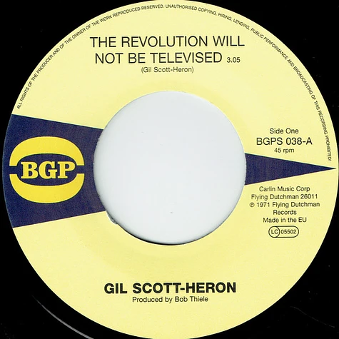 Gil Scott-Heron - The Revolution Will Not Be Televised