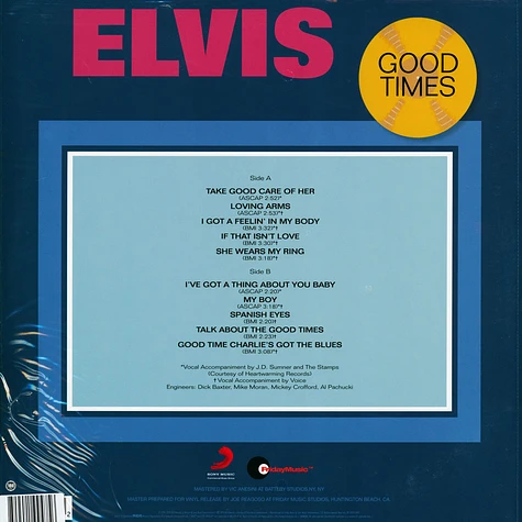 Elvis Presley - Good Times Colored Vinyl Edition