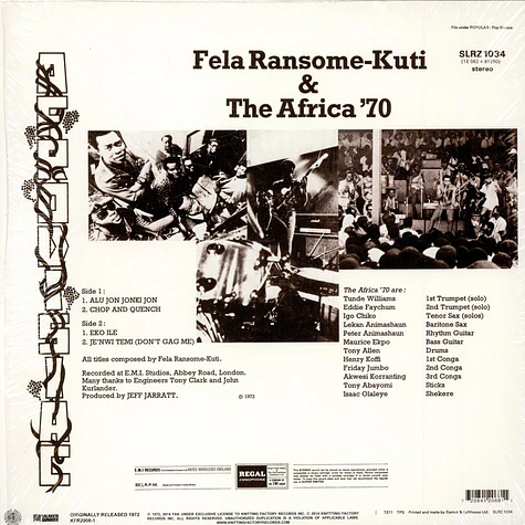 Fela Kuti & The Africa 70 - Afrodisiac