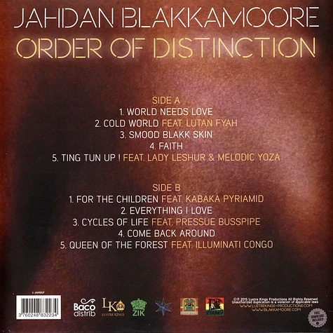 Jahdan Blakkamoore - Order Of Distinction