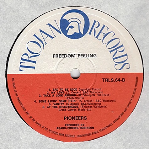 The Pioneers - Freedom Feeling