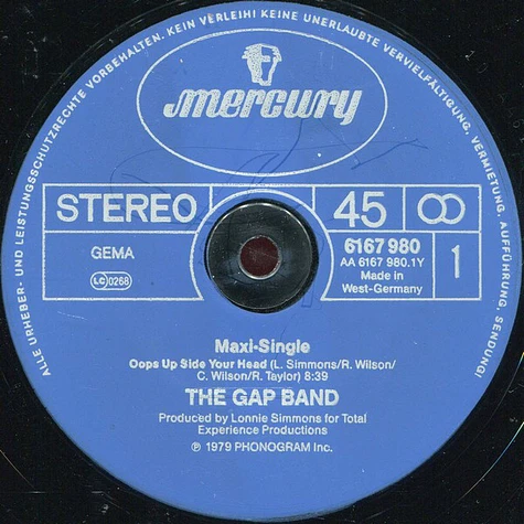 The Gap Band - Oops Up Side Your Head / Party Lights