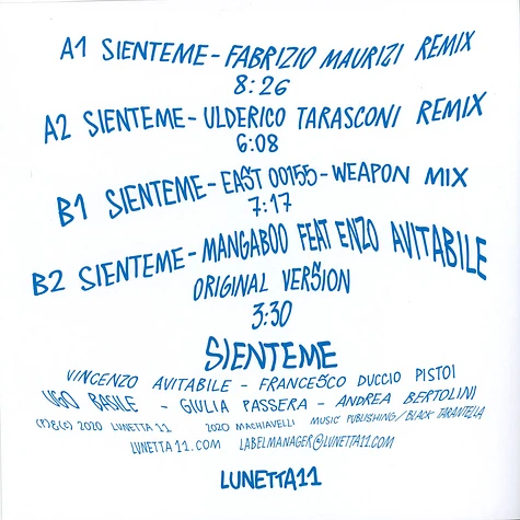 Mangaboo - Sienteme The Remixes Feat. Enzo Avitabile