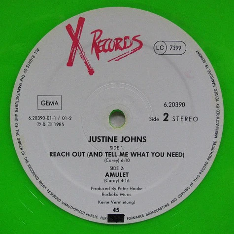 Justine Johns - Reach Out (And Tell Me What You Need) (Extended Disco-Remix)