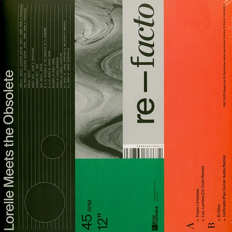 Lorelle Meets The Obsolete - Re-Facto Transparent Vinyl Edition
