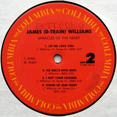 James "D-Train" Williams - Miracles Of The Heart
